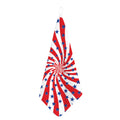 Swirl American Patriotic Star Print Hand Towel