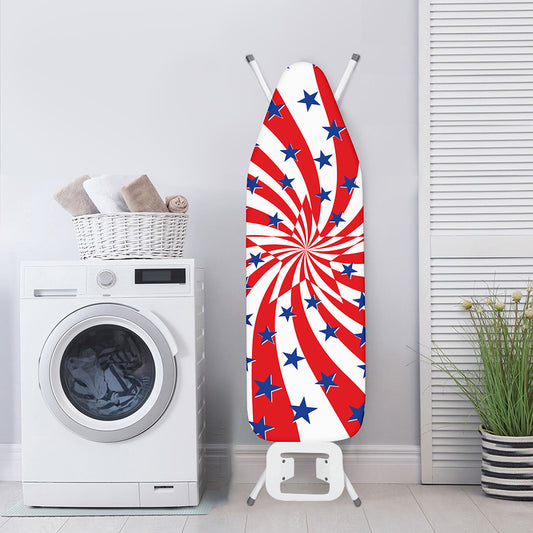Swirl American Patriotic Star Print Ironing Board Cover