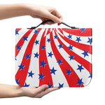 Swirl American Patriotic Star Print Leather Bible Cover