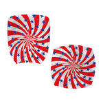 Swirl American Patriotic Star Print Office Chair Cover