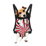 Swirl American Patriotic Star Print Pet Carrier Backpack