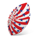 Swirl American Patriotic Star Print Rugby Ball