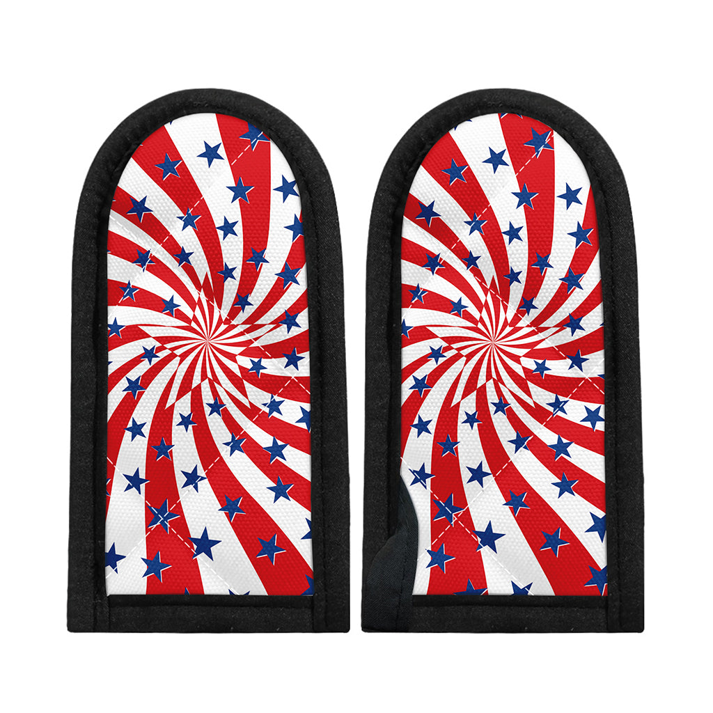 Swirl American Patriotic Star Print Skillet Handle Cover