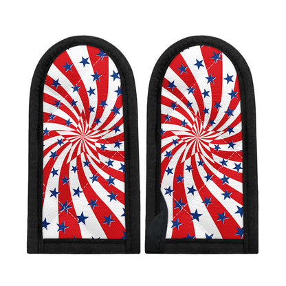Swirl American Patriotic Star Print Skillet Handle Cover