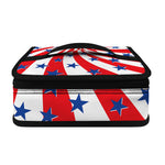 Swirl American Patriotic Star Print Small Lunch Bag