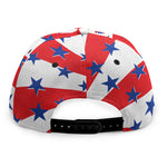 Swirl American Patriotic Star Print Snapback Cap