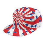Swirl American Patriotic Star Print Snapback Cap