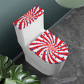 Swirl American Patriotic Star Print Toilet Lid And Tank Cover Set