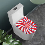 Swirl American Patriotic Star Print Toilet Lid Cover