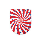 Swirl American Patriotic Star Print Toilet Lid Cover
