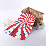 Swirl American Patriotic Star Print Towel