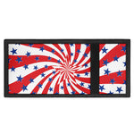 Swirl American Patriotic Star Print Trifold Wallet