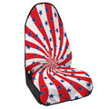 Swirl American Patriotic Star Print Waterproof Car Seat Cover
