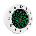 Swirl Cannabis Leaf Print Alarm Clock