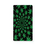 Swirl Cannabis Leaf Print Baby Crib Sheet