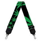 Swirl Cannabis Leaf Print Bag Strap