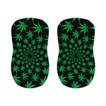 Swirl Cannabis Leaf Print Bar Stool Covers