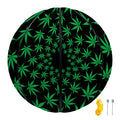 Swirl Cannabis Leaf Print Basketball