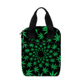 Swirl Cannabis Leaf Print Bible Tote Bag