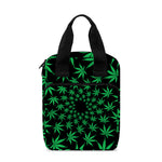 Swirl Cannabis Leaf Print Bible Tote Bag