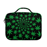 Swirl Cannabis Leaf Print Briefcase Bible Bag