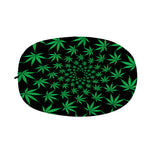 Swirl Cannabis Leaf Print Car Side Mirror Covers