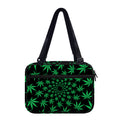 Swirl Cannabis Leaf Print Double Strap Bible Bag