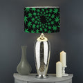 Swirl Cannabis Leaf Print Drum Lamp Shade