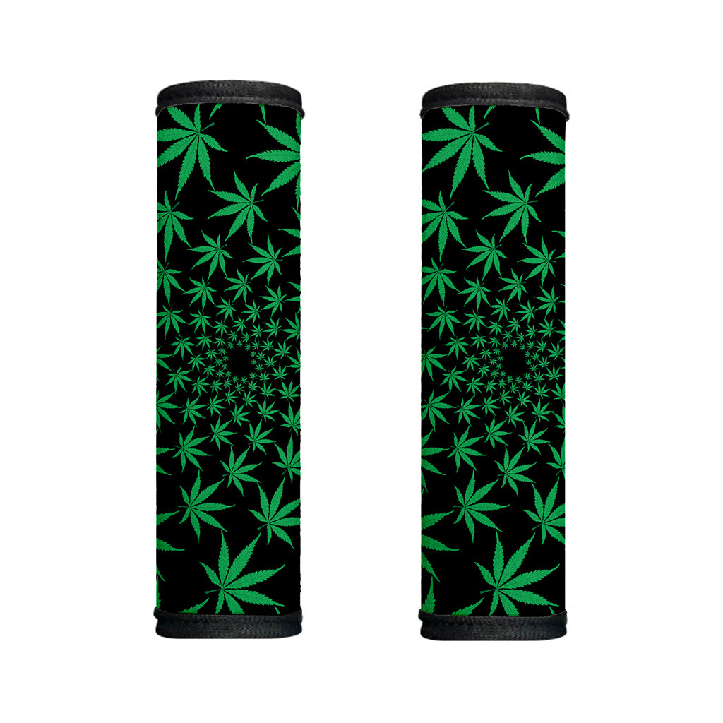 Swirl Cannabis Leaf Print Handle Covers