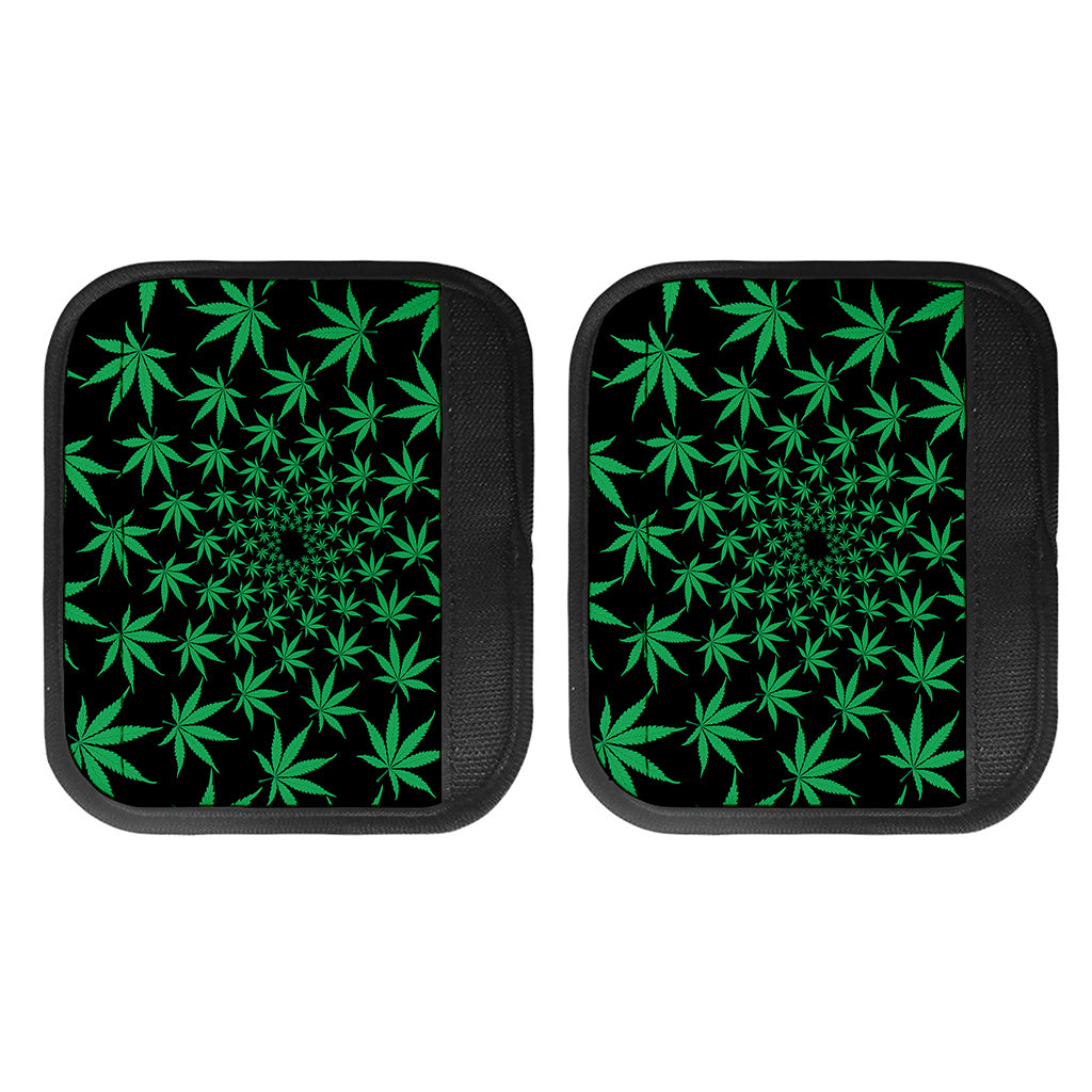 Swirl Cannabis Leaf Print Handle Covers