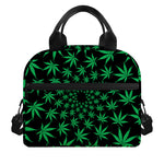 Swirl Cannabis Leaf Print Insulated Lunch Bag