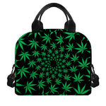 Swirl Cannabis Leaf Print Insulated Lunch Bag