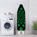Swirl Cannabis Leaf Print Ironing Board Cover