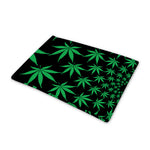 Swirl Cannabis Leaf Print Pet Cooling Mat Cover