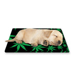 Swirl Cannabis Leaf Print Pet Cooling Mat Cover