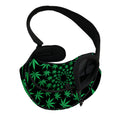 Swirl Cannabis Leaf Print Pet Sling Carrier