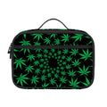Swirl Cannabis Leaf Print Portable Lunch Bag