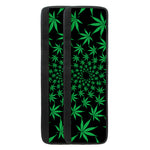 Swirl Cannabis Leaf Print Refrigerator Handle Covers