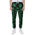 Swirl Cannabis Leaf Print Joggers