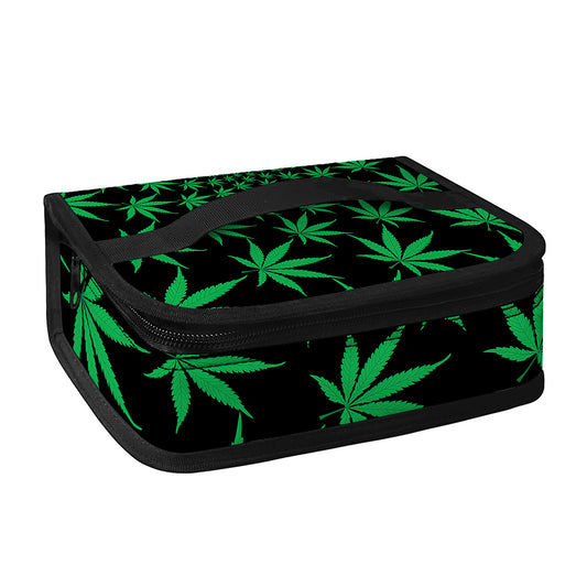 Swirl Cannabis Leaf Print Small Lunch Bag