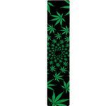 Swirl Cannabis Leaf Print Table Runner