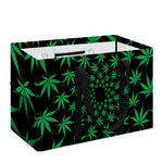 Swirl Cannabis Leaf Print Utility Tote Bag