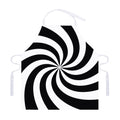 Swirl Optical Illusion Print Adjustable Apron