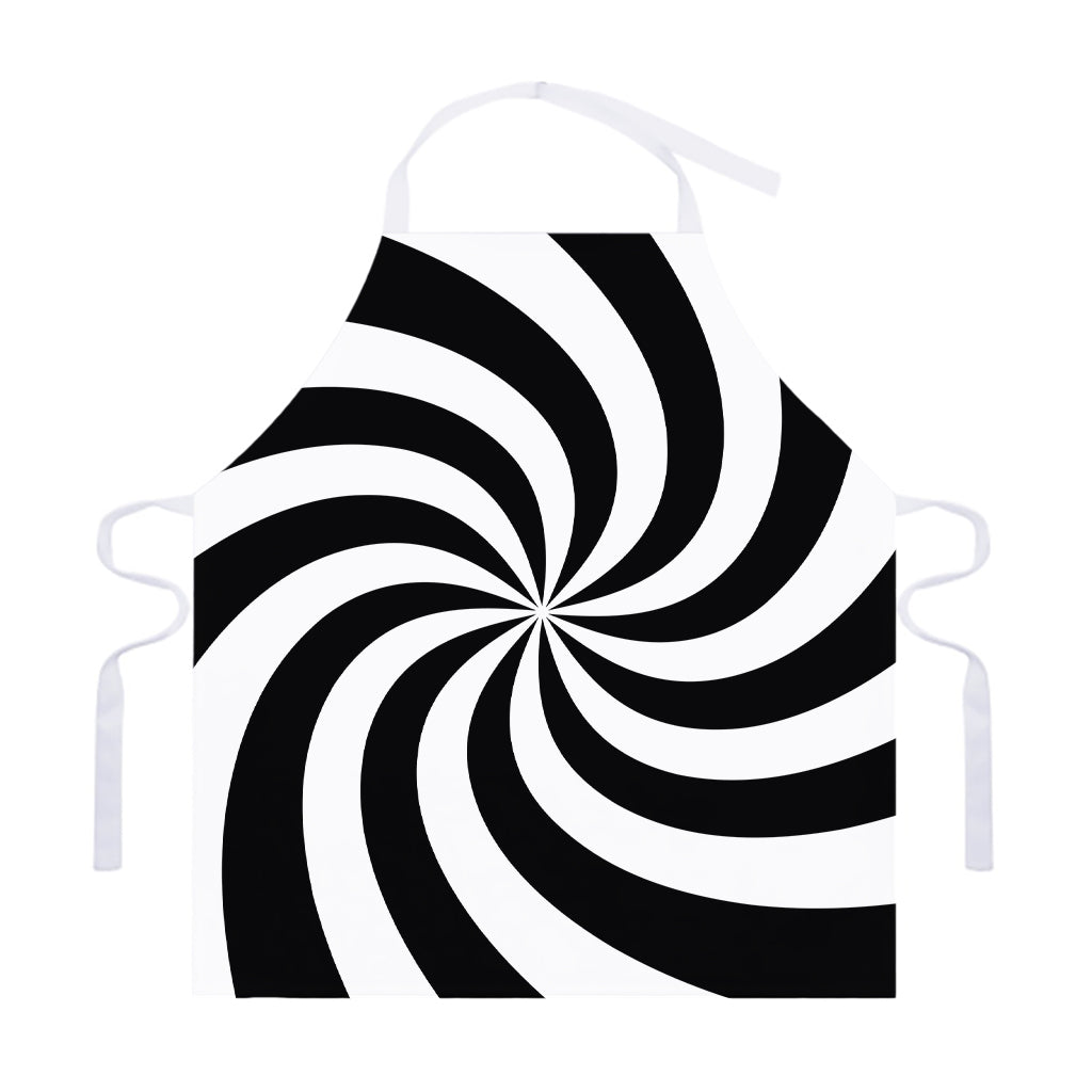 Swirl Optical Illusion Print Adjustable Apron