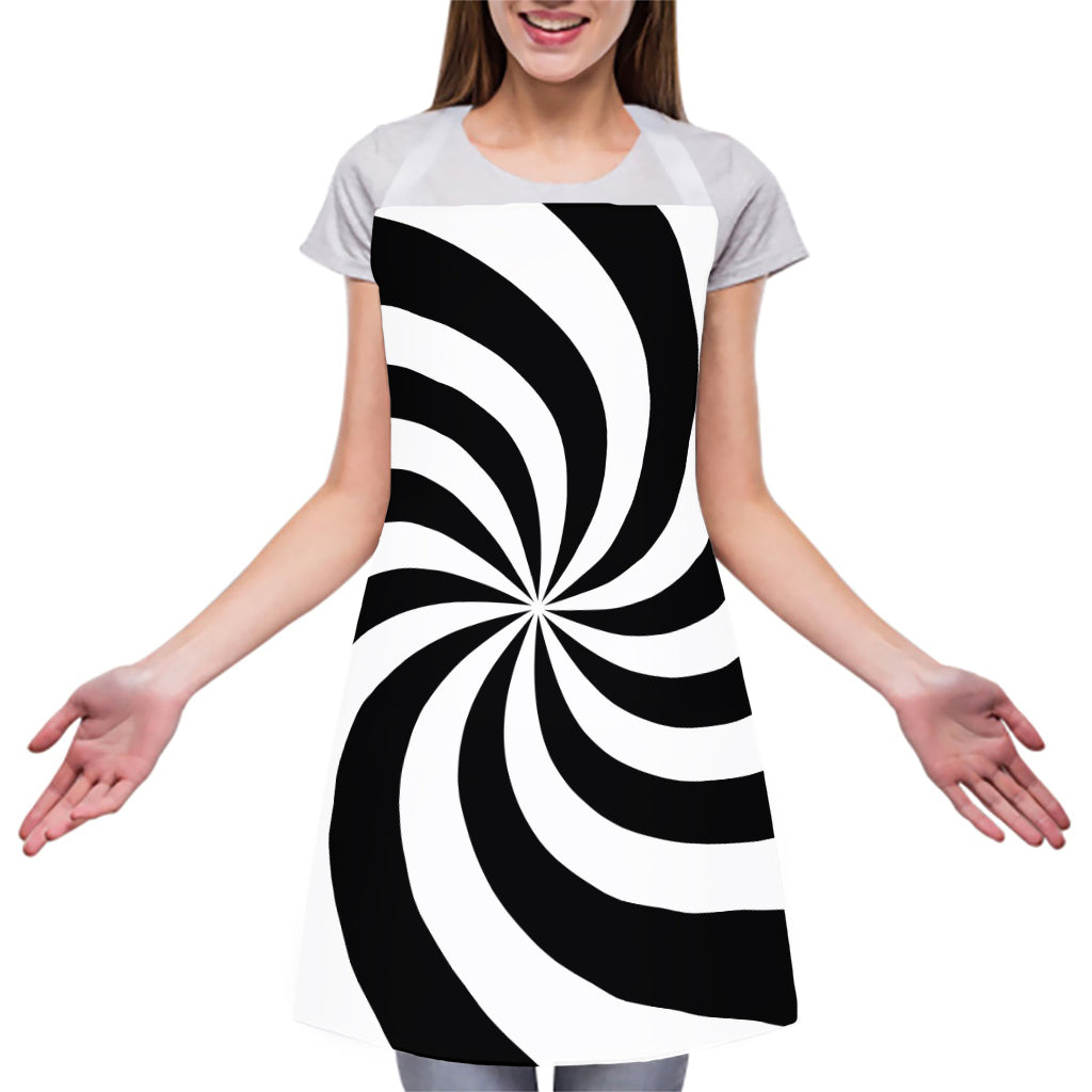 Swirl Optical Illusion Print Adjustable Apron