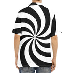 Swirl Optical Illusion Print Aloha Shirt