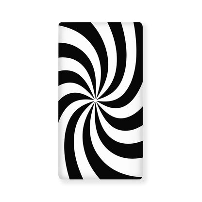 Swirl Optical Illusion Print Baby Crib Sheet
