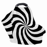 Swirl Optical Illusion Print Baby Seat Cover