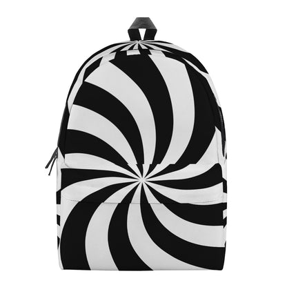 Swirl Optical Illusion Print Backpack