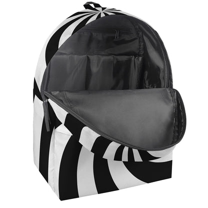 Swirl Optical Illusion Print Backpack